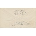 BARRY MACHINE CANCEL NEW YORK 1899 Schoverling, Daly & Gales corner postal envelope Utica recd