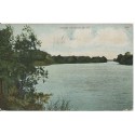 Rock River Postcard Wisconsin Advertised 1909 Dated Auxiliary Marking has a few corner creases