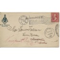 Hotel Brighton Atlantic City New Jersey Flag cancel on cover Forwarded Newport Rhode Island Narraganset Pier Received
