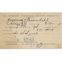 Western Automatic Machine Screw Co. 1905 Postal card Elyria Ohio Supplied Chicago PO Auxiliary marking