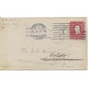 Cedar Rapids Iowa 1908 Machine cancel Forwarded Address Corrected Directory service given Auxiliary markings Reduced