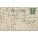 East Boxford Massachusetts 1919 cancel on Postcard Scarce has corner crease