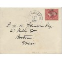 Boston Massachusetts 1900 received 7 AMS 22 cancel Scarce Bellows Falls Vermont back stamp