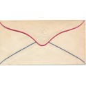 Civil War Patriotic cover Embossed Eagle & shield red & Blue edge envelope