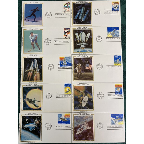 lot of 30 1970's -80's First Day covers with Colorano Silk cachets nice group