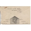Consolidated Gas Co. NY Received cancel under stamp with back Advertising
