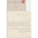 2c Steamer Rate Hudson Terminal Sta NY to London England letter wants stamps
