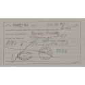 Registry Bill Eureka Nevada Received by Fred Busse PM Chicago Illinois Post Office Dept card