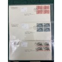 Collection of 22 Johnson & Higgins of PA cachet First Day covers on #10 envelope including Civil War, China, Basketball and more
