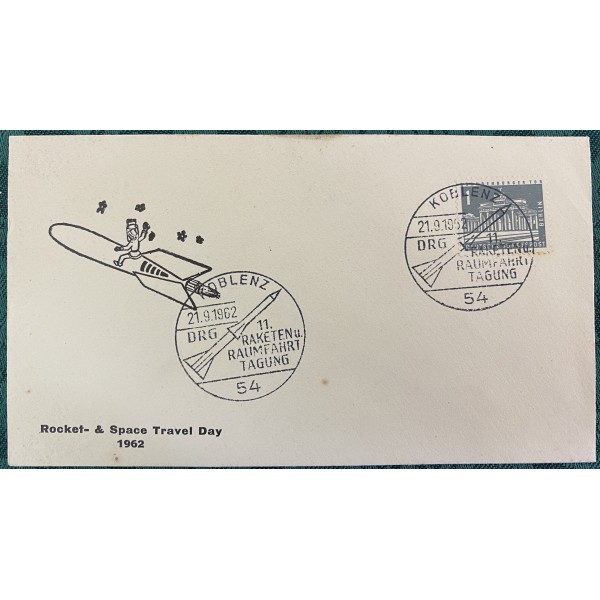 German Rocket Mail & Space Travel Day 1962 event cover 