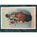 Navajo Indian Mother & Papoose postcard unused Fred Harvey card