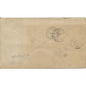 #U351 10c Columbian Postal Envelope Registery Div Kansas City Missouri to Canada has toning but scarce usage