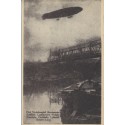 Zeppelin Postcard unused South Africa Airship over bridge