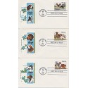 #2098-2101 Dogs set of 4 House of Farnam cachet First Day covers