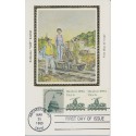#1898 Handcar 1880's combo Colorano Silk card cachet First Day cover