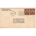 #684 Pair Warren G. Harding 1 1/2c Typed cachet First Day cover