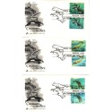 #2508-11 Russian stamp combo set of 4 Sea Creatures Artcraft cachet First Day covers Joint Issue