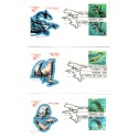 #2508-11 Russian stamp combo set of 4 Sea Creatures House of Farnam cachet First Day covers Joint Issue
