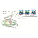 #2279 PNC #1111& 1222 & 2222 combo E Earth Domestic rate Hand Painted Rowe cachet First Day cover only 100 made