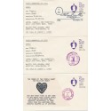 #U603 20c Purple Heart lot of 19 Quinn cachet FDC's many unofficial cancels