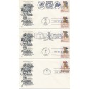 Lot of 8 #2818 Buffalo Soldier First Day covers one hand colored nice combo and special cancels