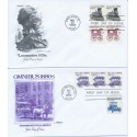 #1897-1908 set of 14 1st Transportation series Artmaster cachet First Day covers