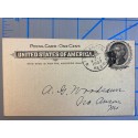 North Anson Pennsylvania recd cancel on American Express co Postal card 1902