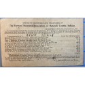 Greenfield Indiana RFD 9/2/1902 cancel on postal card Farmers Insurance Secretar