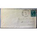 Platteville Wisconsin cancel on cover 9/7 1888 to Somerset Mills Maine