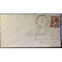 Platteville Wisconsin cancel on cover with Waterville Maine W back cancel 
