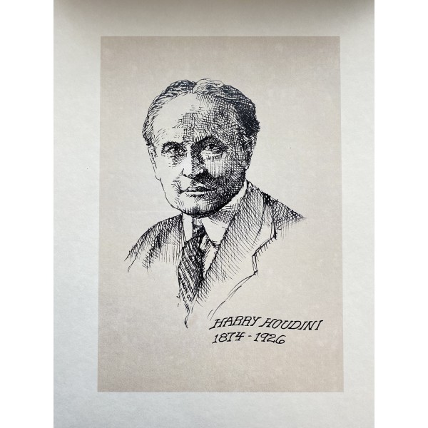 Harry Houdini Magician 1874-1926 high quality print on heavy paper by Barry Simon