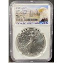 2021 American Eagle $1 Type 2 early release MS70 35th Anniversary NGC grade