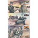 #2981 A-J World War II 1995 set of 10 Painted Bevil cachet Artist Proof 7 made