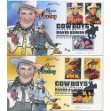 #4446-9 Cowboys of the Silver Screen set Painted Bevil cachet Proof 22 made