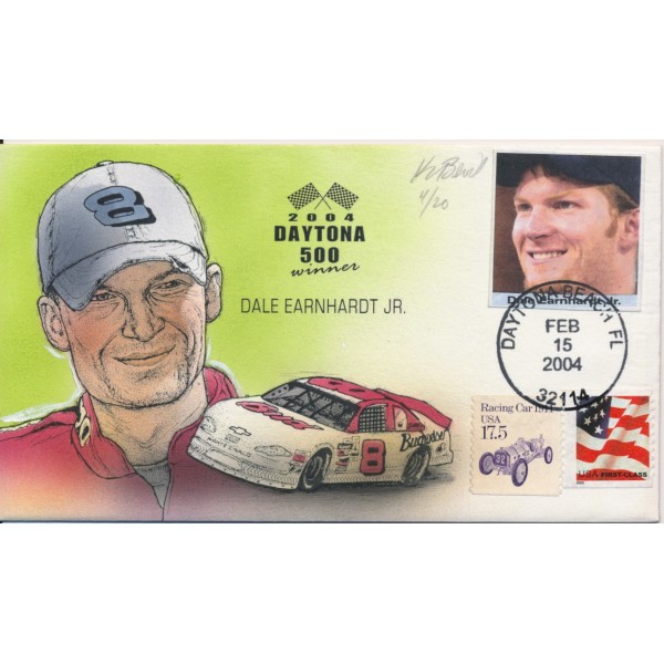 2004 Daytona 500 Winner Dale Earnhardt JR Painted Bevil cachet 20 made Variety