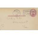 Peet Bros MFG Co. 1912 Soaps & Glycerine Kansas City KS Stack Yards station cancel on Postal card