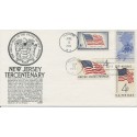 #1247 New Jersey Tercentenary combo Black Anderson cachet First Day cover