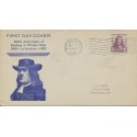 #724 William Penn Unknown cachet First Day cover New Castle 