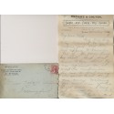 Advertising cover Bryant & Colvin Staple & Fancy Goods Rutland Vermont 1890 Letterhead enclosed opened rough right side