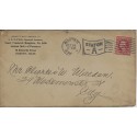 Advertising cover Court Frederick Douglas No. 8496 Ancient order of Foresters Boston Massachusetts 1911 Station A Flag cancel