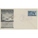 #938 Texas Centennial Anderson cachet First Day cover US Navy 16004 Br. USS Donner unofficial cancel