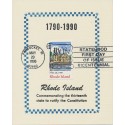 #2348 Rhode Island Statehood Clarence Reid card cachet First Day cover 