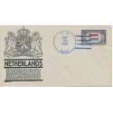 #913 Netherlands Over-run country Anderson cachet First Day cover U/O USS Marlin Naval cancel