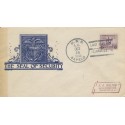 Naval cover Anderson cachet Seal of Security USS Sapelo 1933 Last Day in Commission