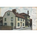 Postcard 1906 Birthplace of Nathaniel Hawthorne Salem MA with flag cancel