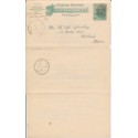 Fundraising letter from North Shapleigh Maine to Portland from the Biblical Society of Maine series 5 letter sheet 2 cent 1891