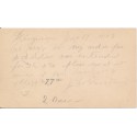 Kingman Maine 1/18/1889 on 1c postal card has spindle hole