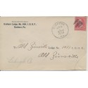 Dushore Lodge No. 494 Independent order of Odd Fellows Pennsylvania 1898 Old Zionsville PA back stamp