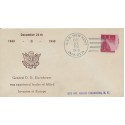 Naval cover 12/24/1948 USS New Kent APA 217 General Dwight D. Eisenhower Leader of Allied Invasion of Europe